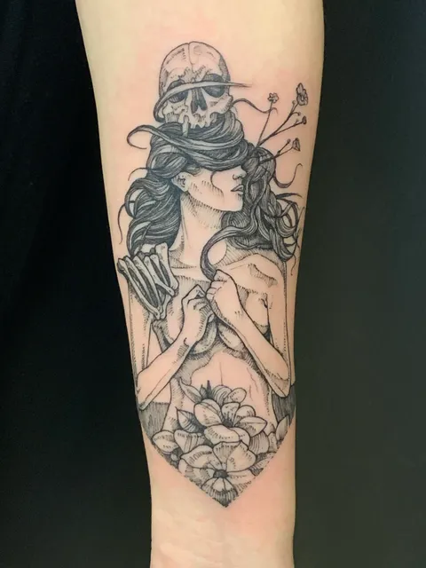 Persephone by David Poe at Moon Tattoo in Austin, Texas