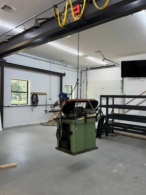 It was a ton of work, but so glad I put a bridge crane in my new shop. Back saver!