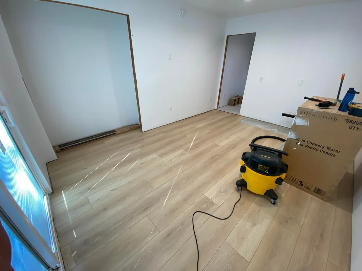 3 year garage/studio apartment build, cost ~$70,000 and one marriage