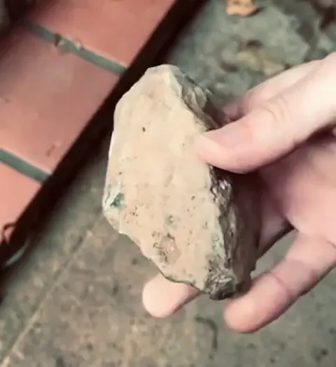 Cracking Open an Obsidian Rock to Reveal Its Hidden Beauty