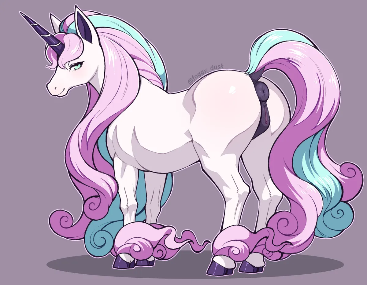 Galarian Rapidash Drawing ( foggy_dusk ) [F]