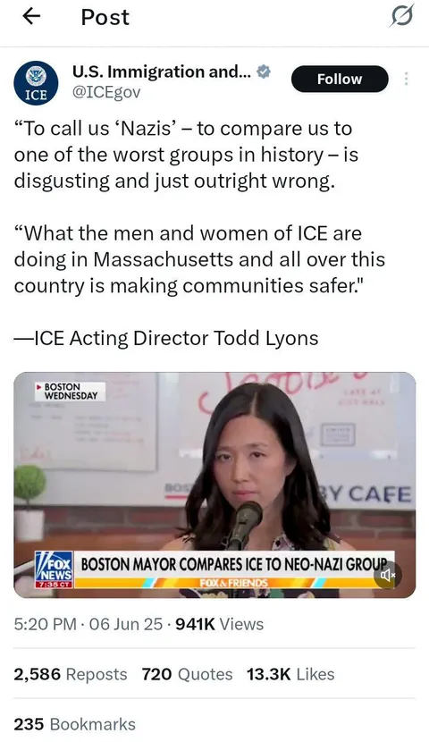 American Gestapo offended at being called nazis.