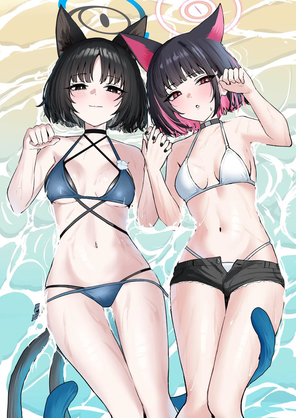 Summer Kikyou and Kazusa [Blue Archive]