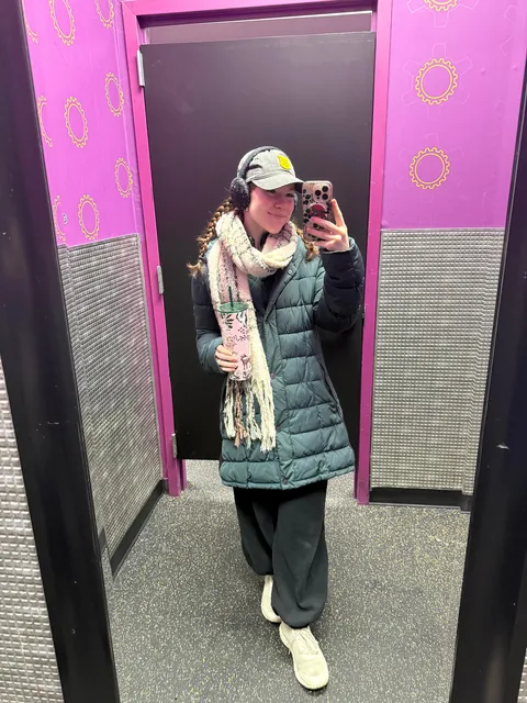 So many wintry layers to take off of me today… lucky you