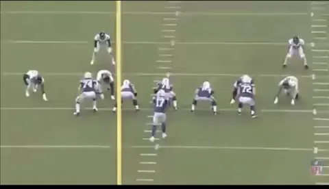 Quentin Nelson playing Left Guard and Left Tackle in the same play