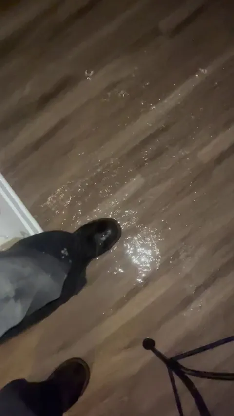 My upstairs neighbor had their toilet break. Their damage was minor