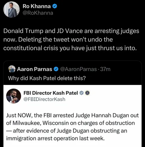 Trump thinks deleting a tweet will reverse a constitutional crisis