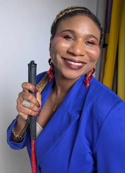 My SO is blind and I do her makeup, here's the look for her official Author Headshot! I played with some undereye, felt I got a bit carried away maybe