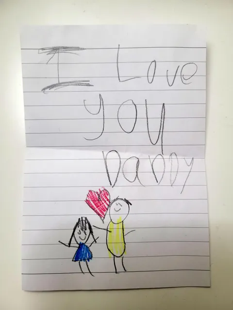 While putting my daughter down to sleep, she said to look under her pillow. This is what I found.