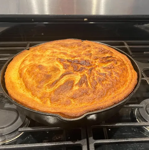 Cornbread I made with my garden corn