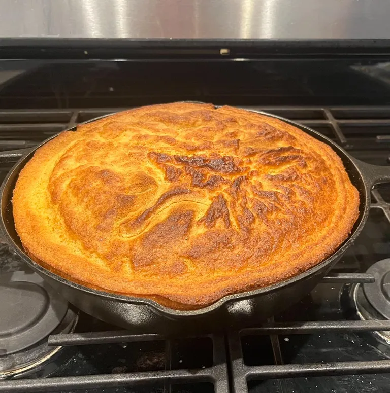Cornbread I made with my garden corn