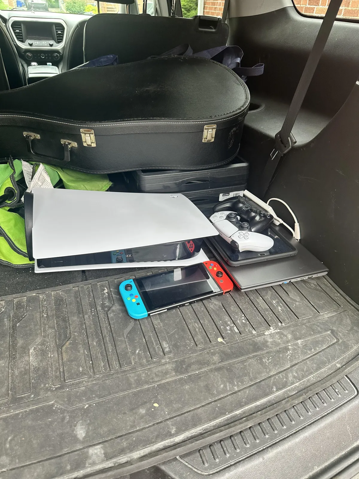 We are having an open house today and my wife asked me to put valuables in the car. Apparently she meant passports and important documents.