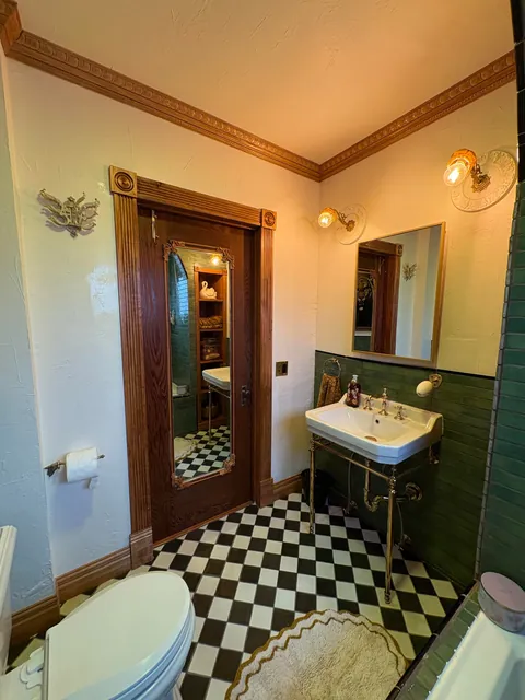 My husband and his cat remodeled our bathroom. He’s a tough foreman (the cat)