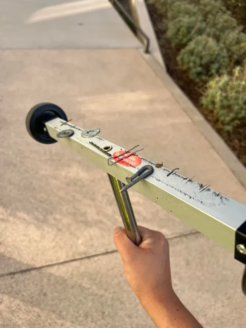 [OC] I volunteer in the Bay Area. I use a magnet to remove objects that can cause flat tires.