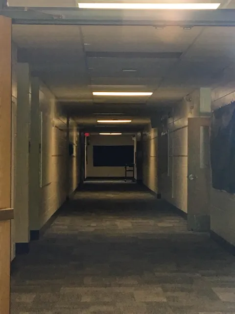 An elementary school during the summer