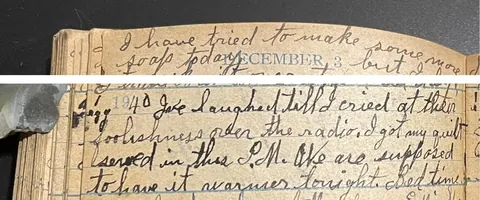 Excerpts from my great-great-grandmother's diary 1937-1941