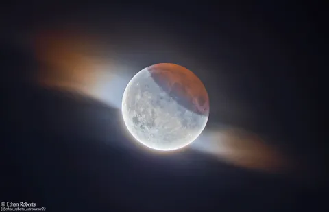 Last summer, I took this photo of the partial lunar eclipse. This year, I was delighted to find out it came runner up in the moon category of the IIAPY 2020 competition - one of the biggest astrophotography competitions in the world!