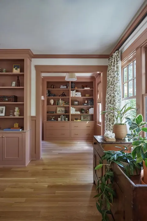 Hallway in a renovated 1915 Dutch Colonial residence in Montlake, Seattle, Washington [1024x1536]