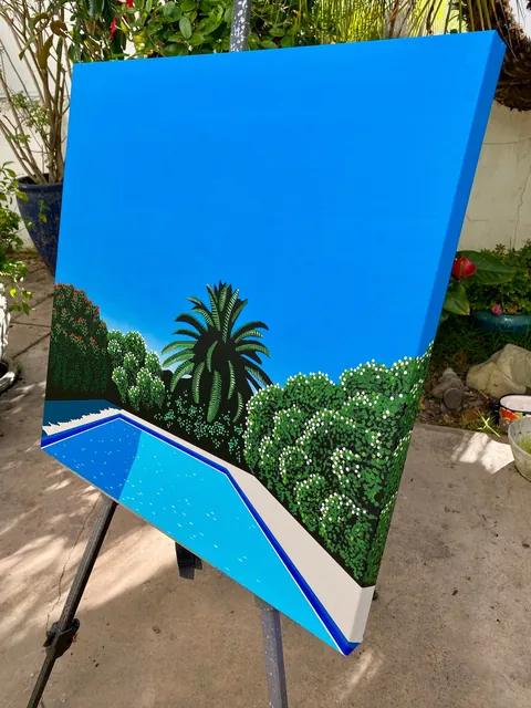 [OC] I could not afford a $30,000 original Hiroshi Nagai painting. I had to make one myself.
