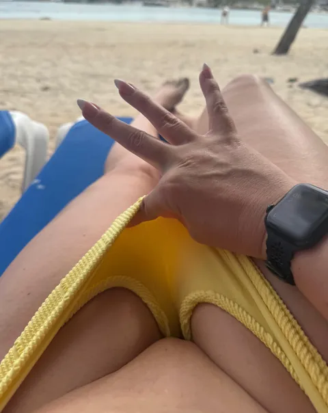 Trying to give you a little peek at the beach when no one is looking.