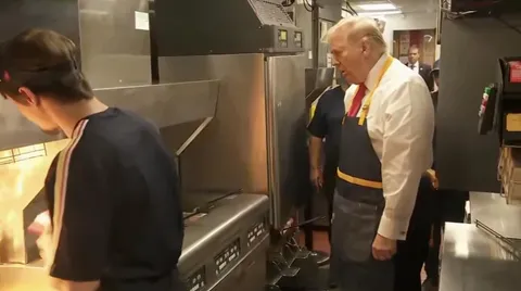 Trump Questioning His Entire Existence Looking Into Fries