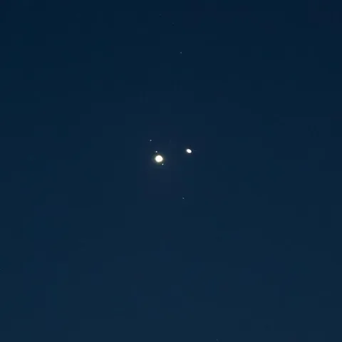 The great conjunction at 200mm (and cropped in)