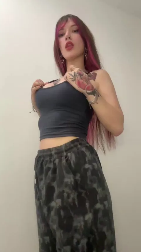 showing the goods before going out