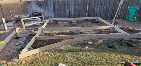 Built a playhouse for the grandkids 