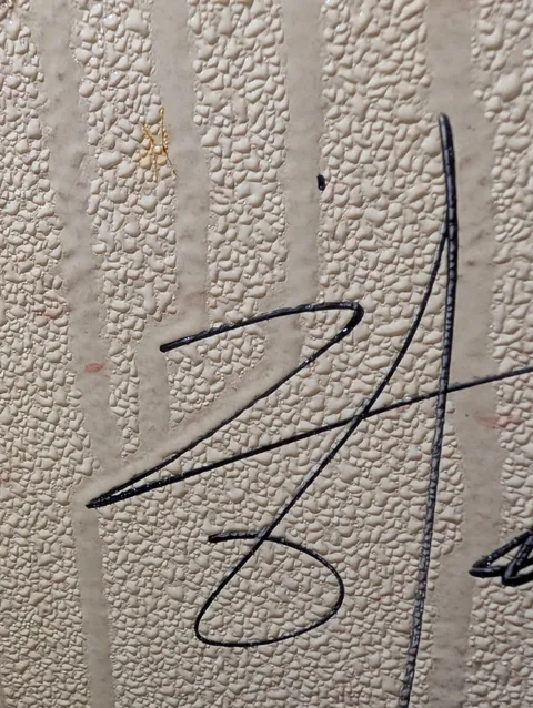 Sharpie markings are just thick enough to divert condensation runs