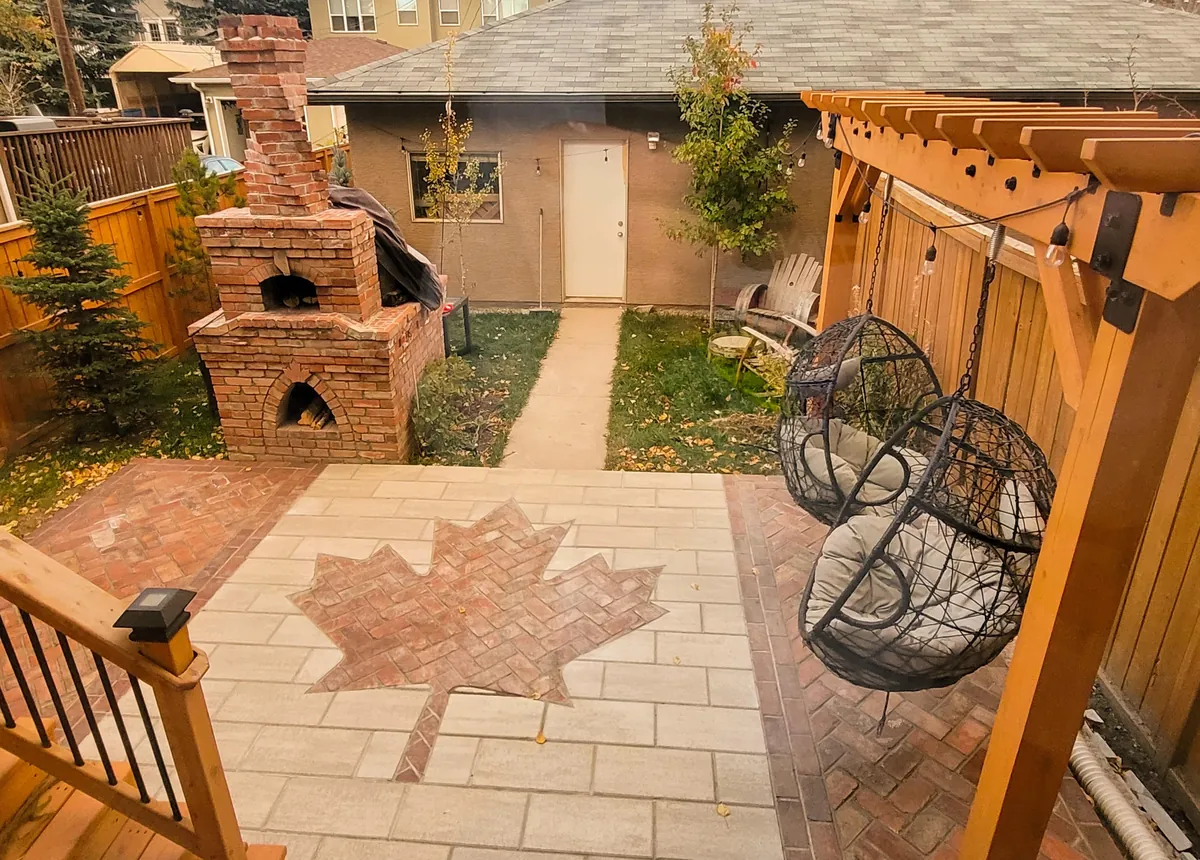 I built a patio to go with my pizza oven