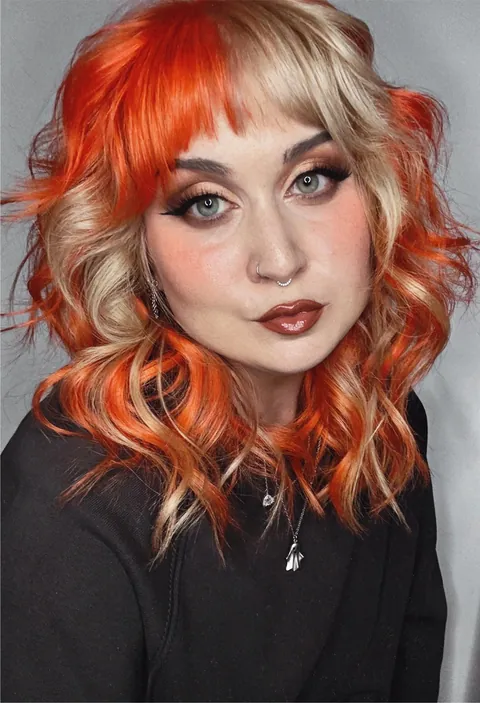 Did my makeup to compliment my new hair 🎃