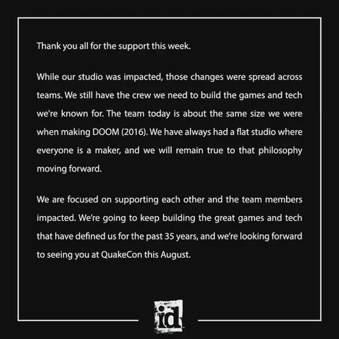 idSoftware confirm reporting from Windows Central