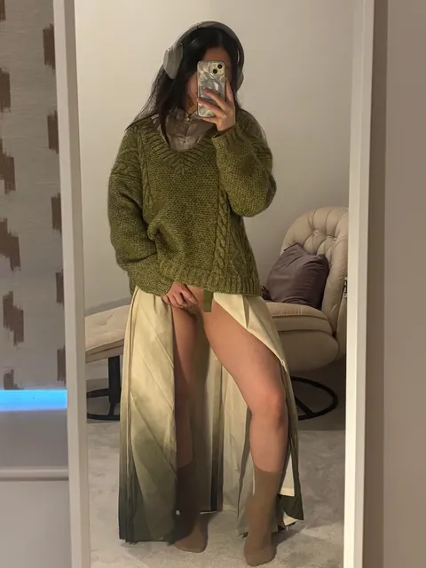 Hey, wanna see what’s under this traditional girl’s dress?