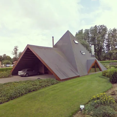 People in Flanders, Belgium, have a strange obsession with pyramid shaped houses