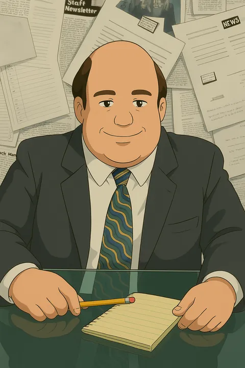 The Office in Studio Ghibli Style