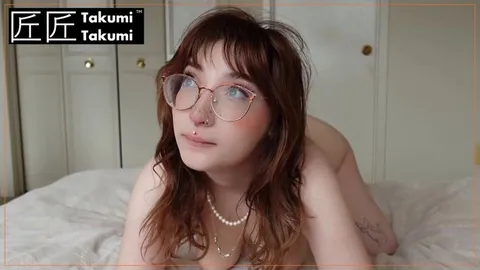 Nerdy redhead moans loudly while getting plowed