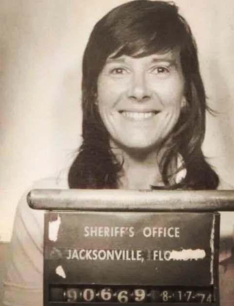 My mom's mugshot, after being arrested at an equal rights protest in 1974.