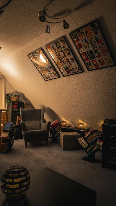 The vibe in this room never gets old, but I’m running out of space for new books