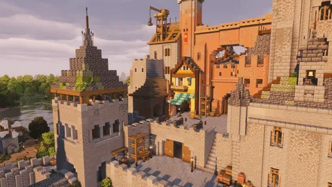 This castle took ~170 HOURS. Every room detailed!