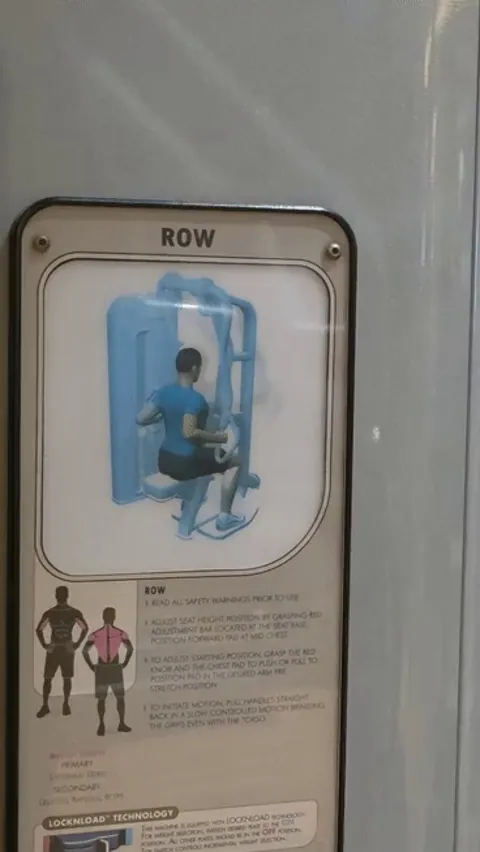 The machine labels at my gym uses lenticular printing to show the movements.