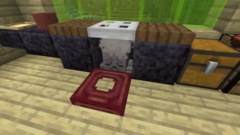 Utilizing Dried Ghast Particles for Oven Decoration