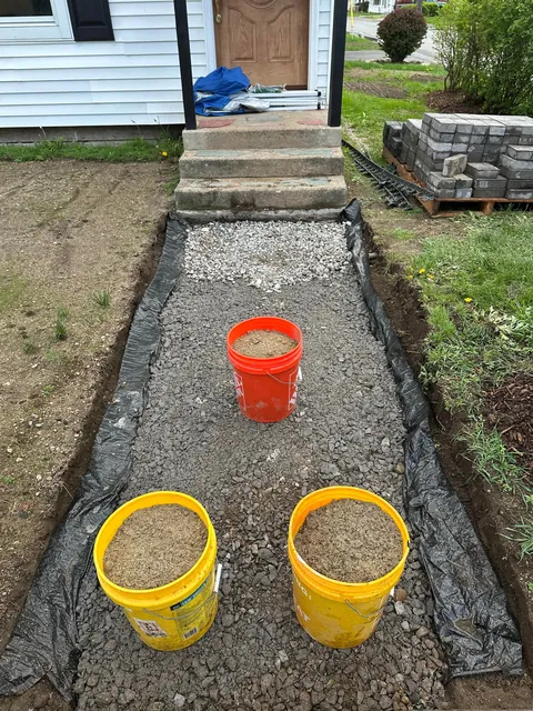 Very happy with our new paver walkway