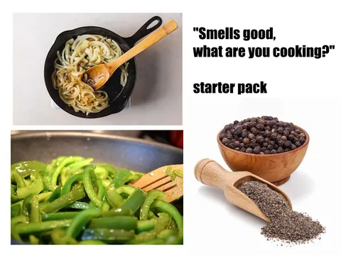 smells good what are you cooking starter pack