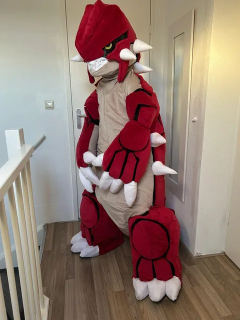 My Groudon costume I made from scratch for a convention! 