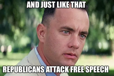 They attack the second amendment with bump stocks and now attack the first with flag burning,
