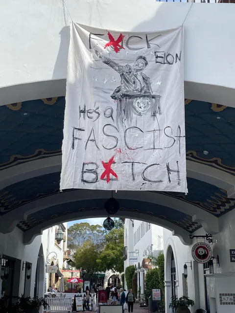 Well I guess Santa Barbara has no love for fascists.