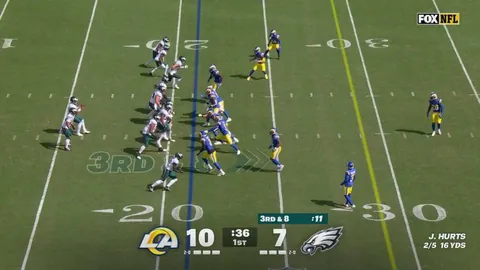 Rams safety Jaylen McCollough lays huge hit on Jalen Hurts