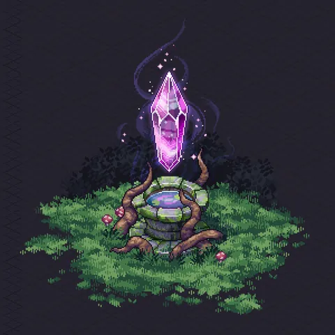 Mystical crystal in the forest 💎