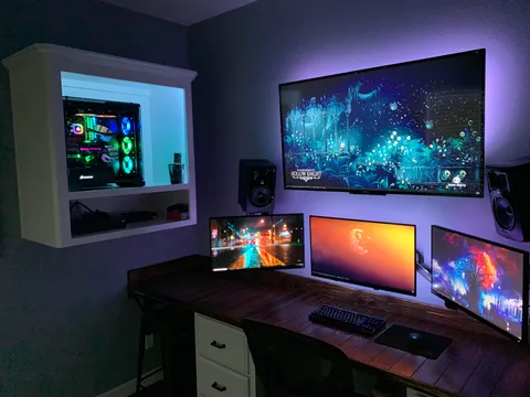 First battlestation.. No IKEA, but some RGB!