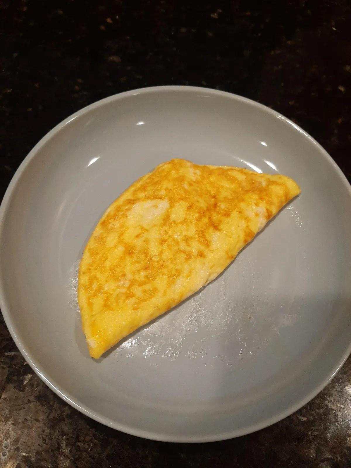 My wife insists that my omelet is "burnt"